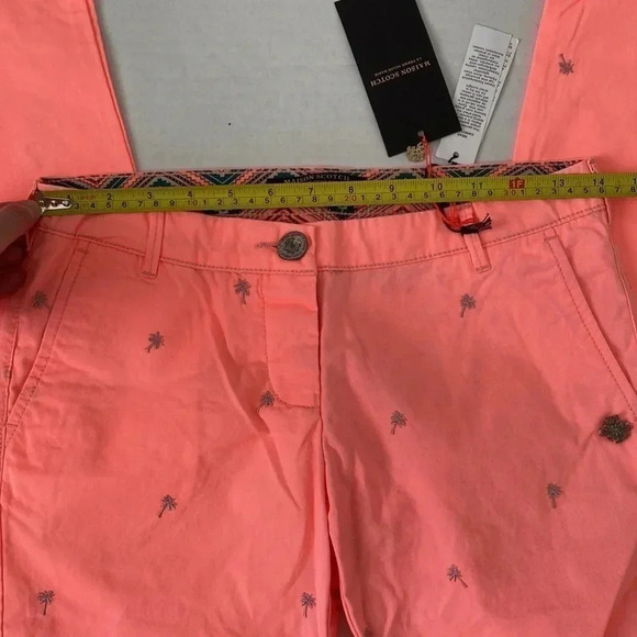SCOTCH AND SODA FLORESCENT DYE PALM TREE PANTS NWT - Picture 5 of 8